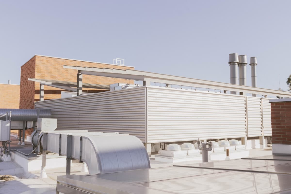 Rooftop mechanical ductwork detail